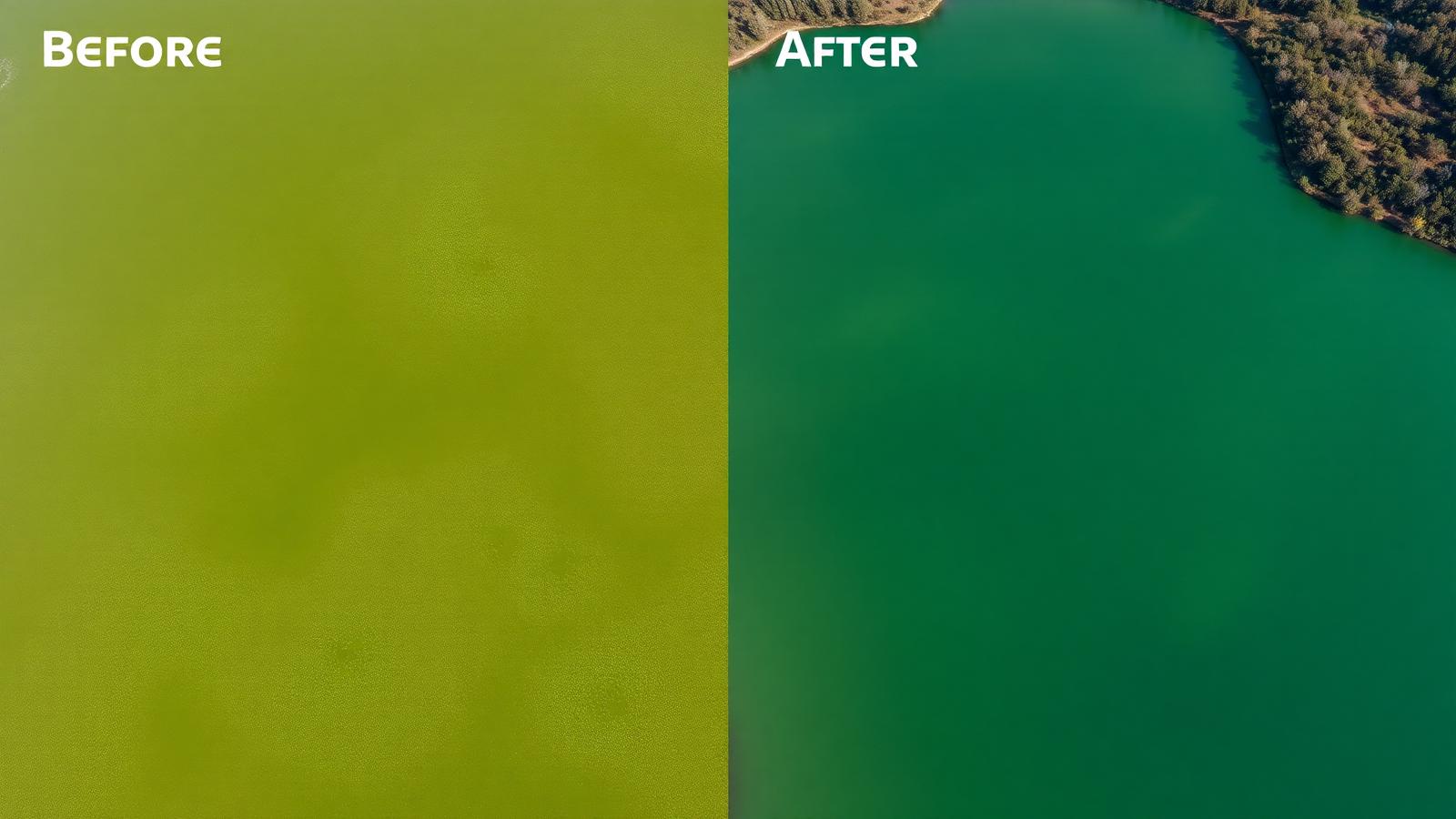 Before and after water restoration